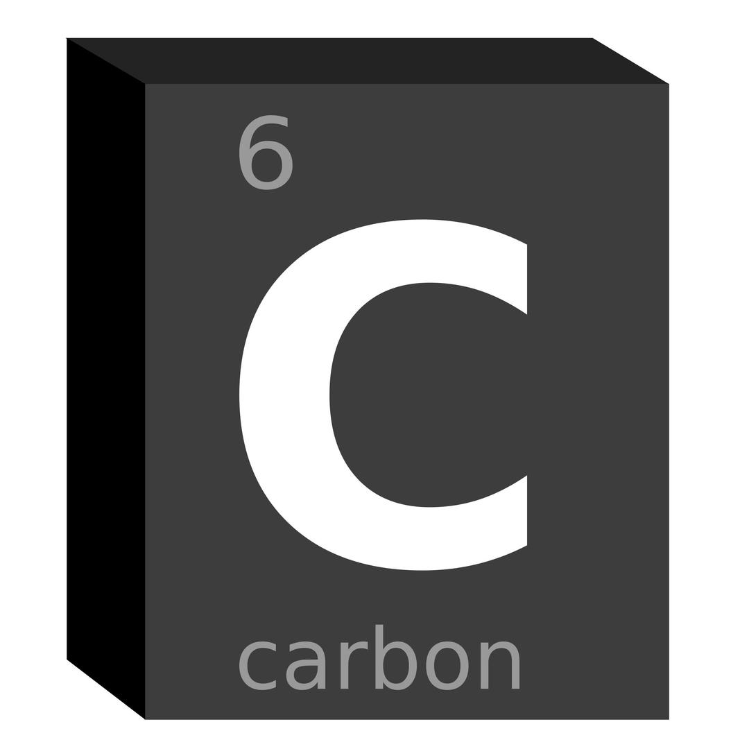 Carbon (C) Block- Chemistry png transparent