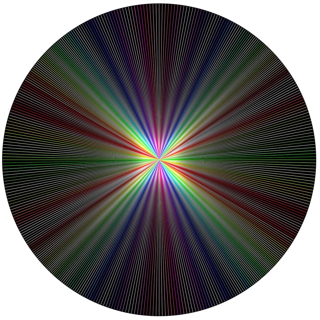 Line art fluo Circle png transparent