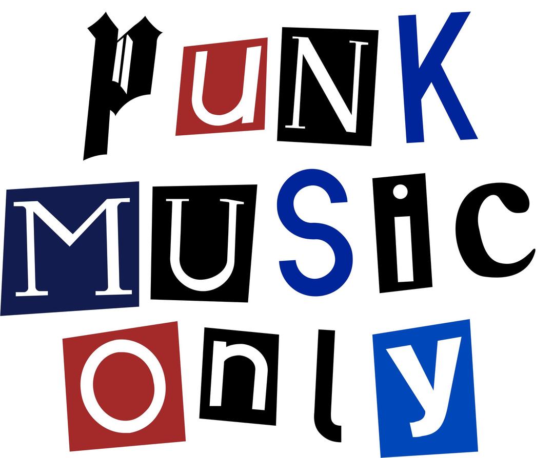 "Punk Music Only" Artwork png transparent