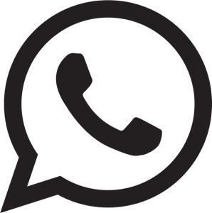Whatsapp Logo Black and White png transparent