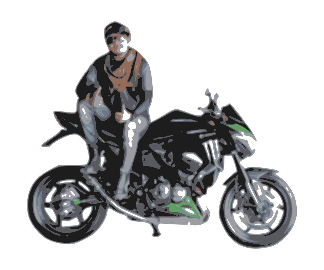  motorcycle with rider png transparent