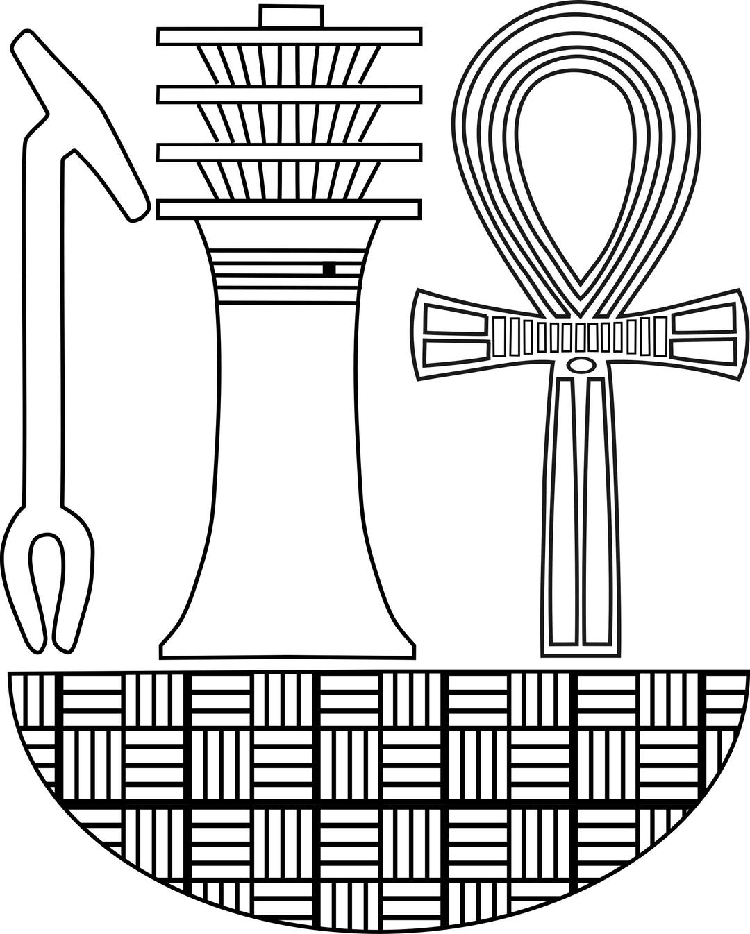  Was, djed, ankh from Old Egypt png transparent