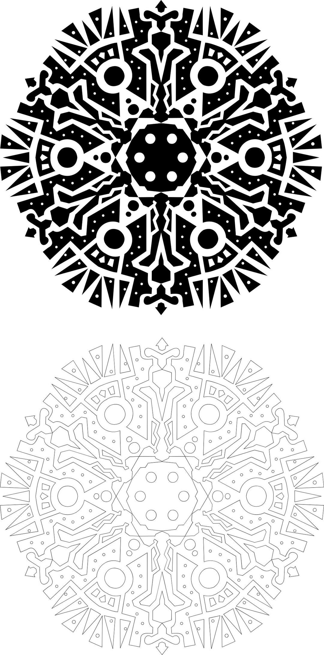 04 Maya tribal modern vector ornaments art  png transparent