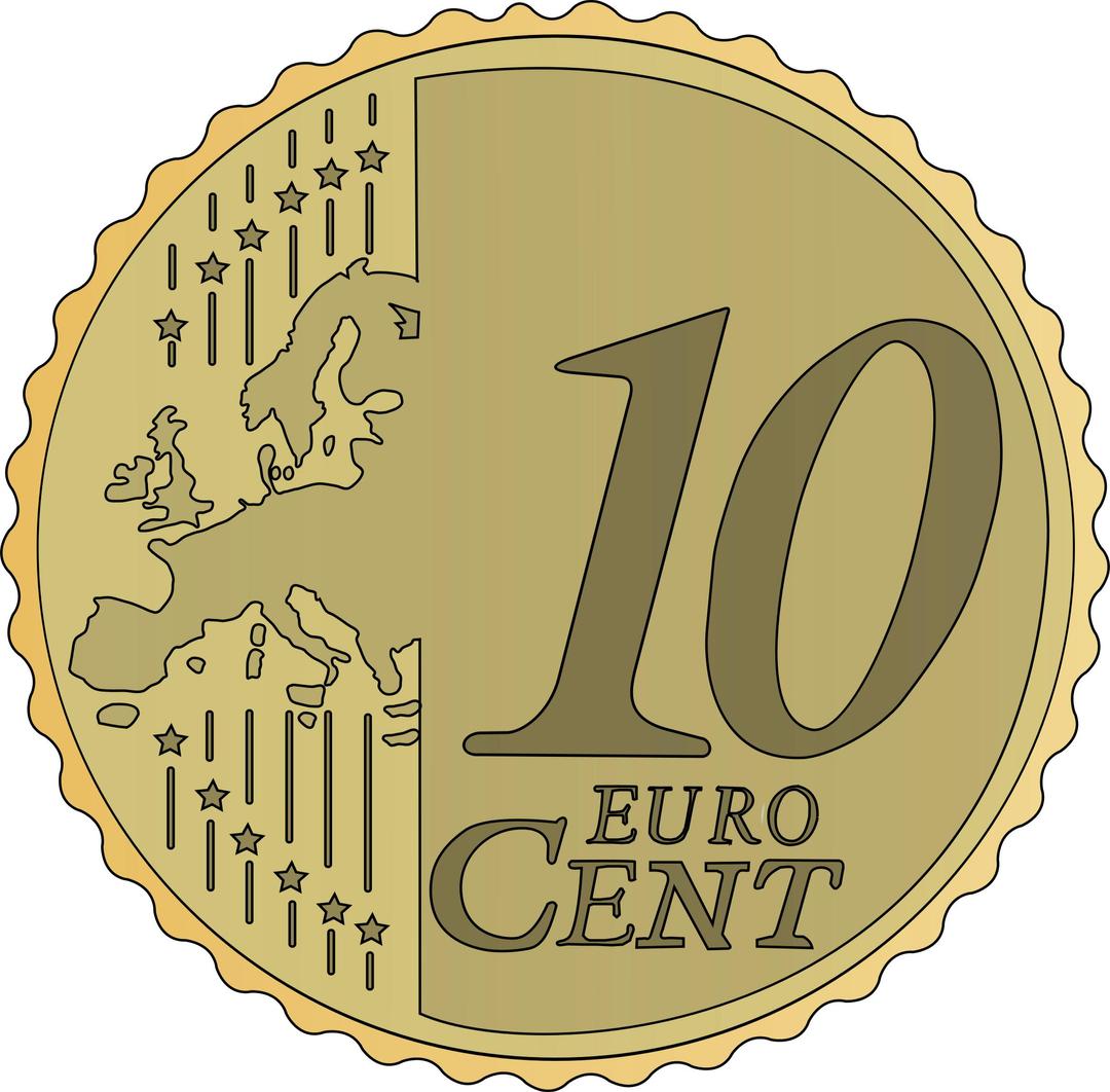 10 euro cent png transparent