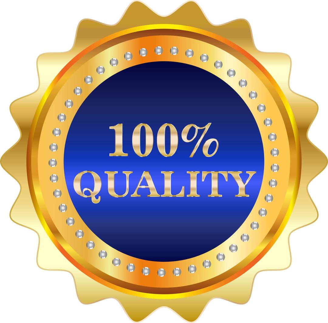 100 Percent Quality png transparent
