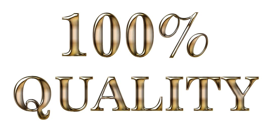 100 Percent Quality Typography Enhanced 2 No Background png transparent