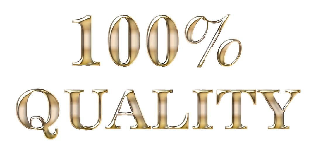 100 Percent Quality Typography Enhanced No Background png transparent
