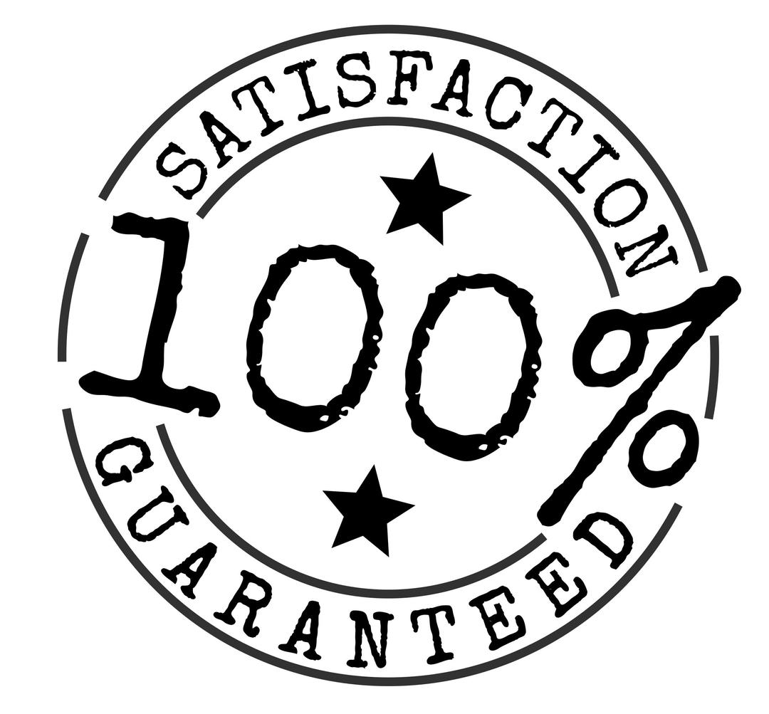 100 percent Satisfaction Guaranteed Brand png transparent
