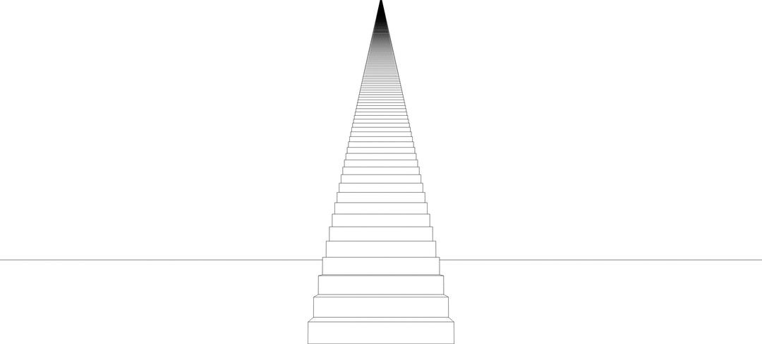 1000 Stairs - Outline png transparent