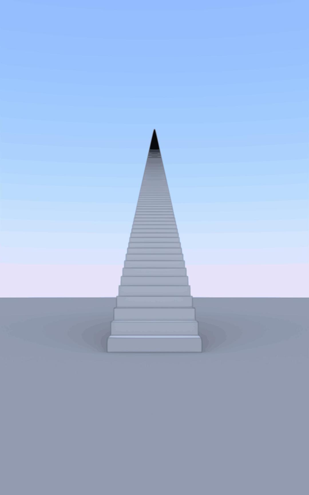 1000 Stairs vectorized png transparent