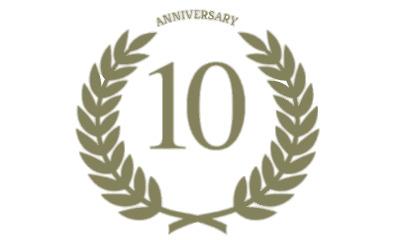 10th Anniversary Laurel png transparent