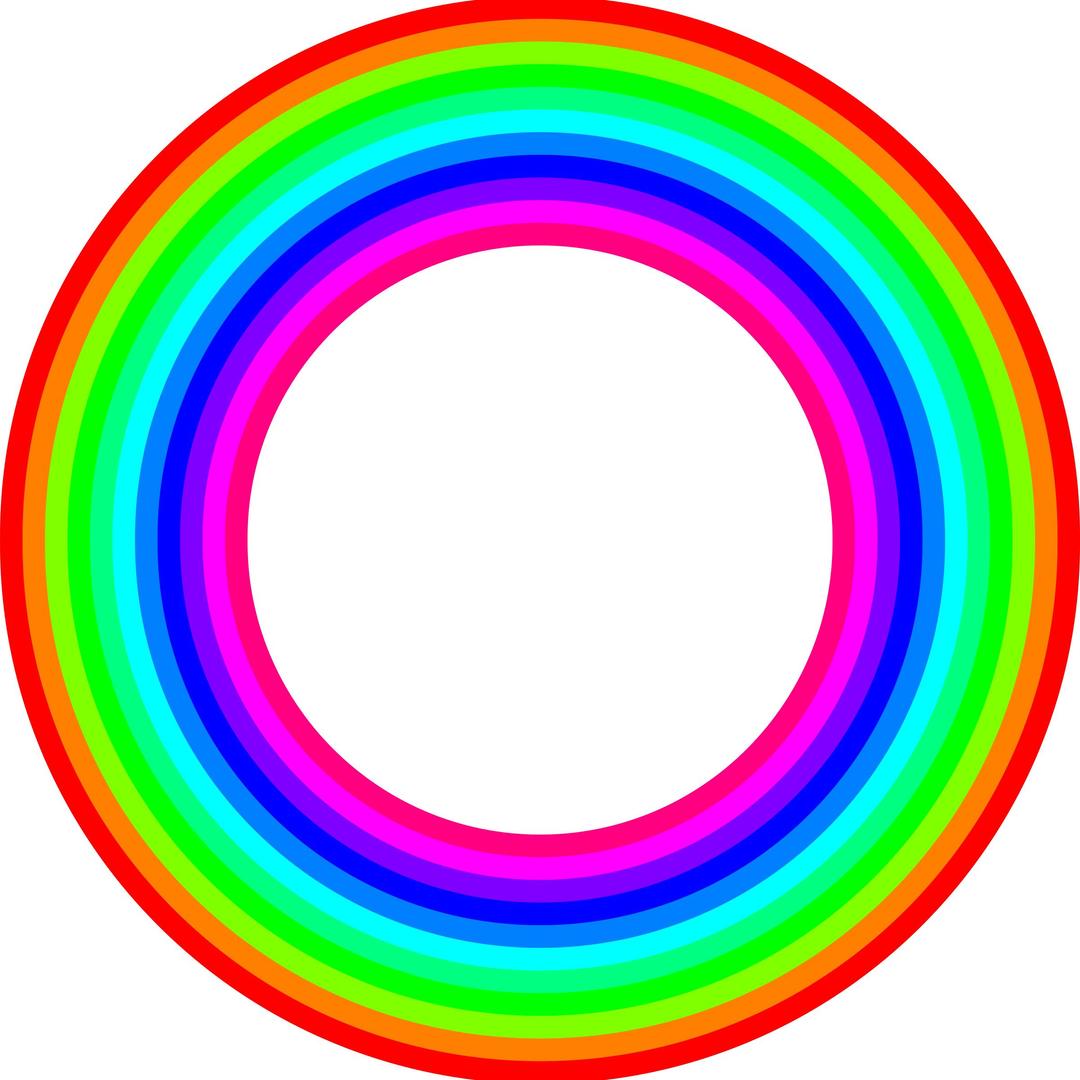 12 color rainbow donut png transparent