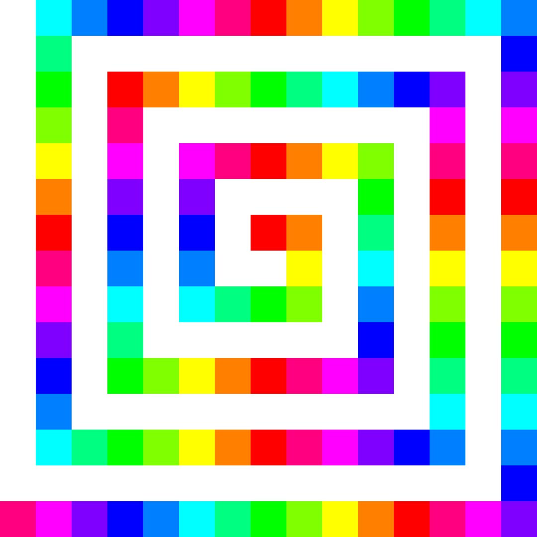 120 square spiral 12 color png transparent