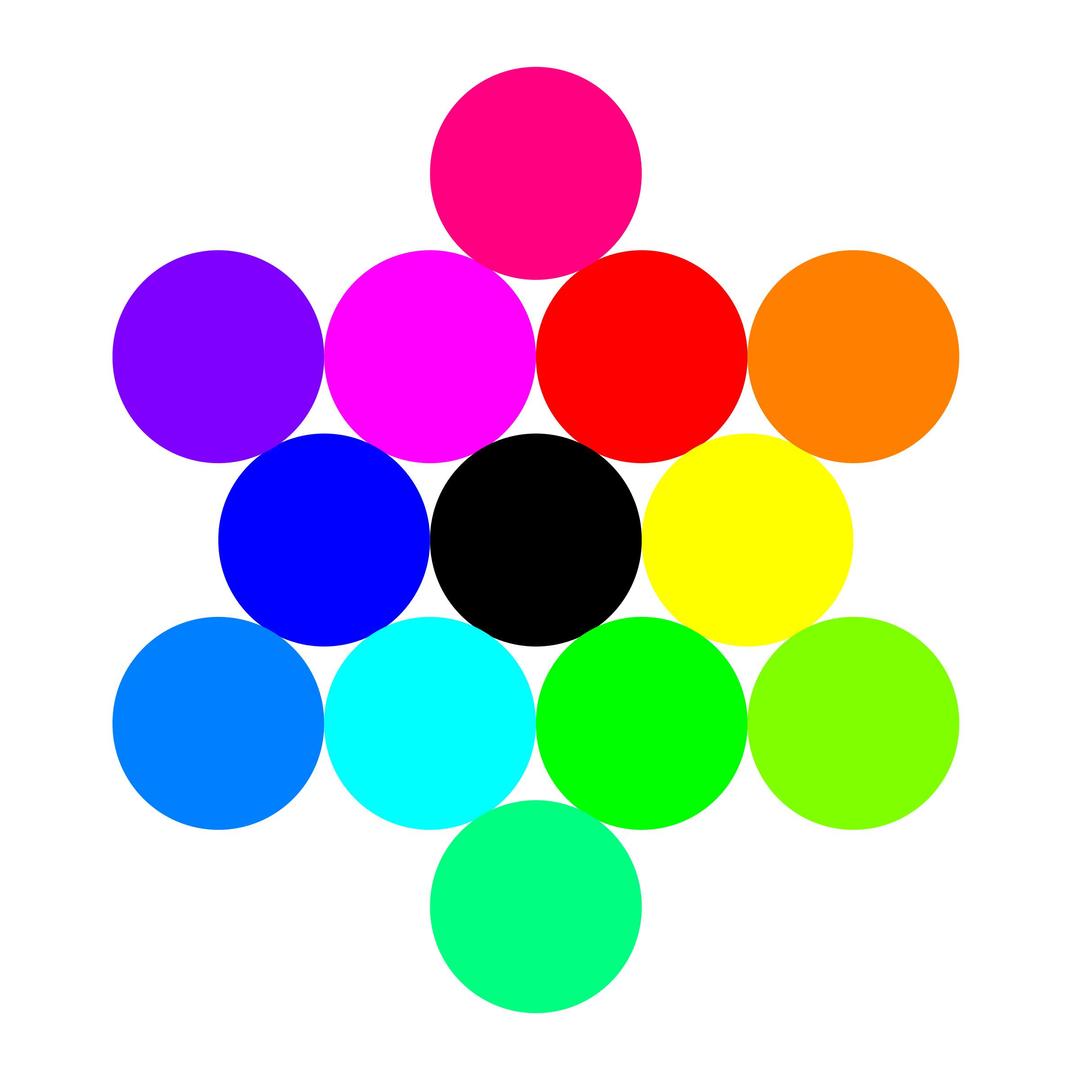 13 circles rainbow png transparent