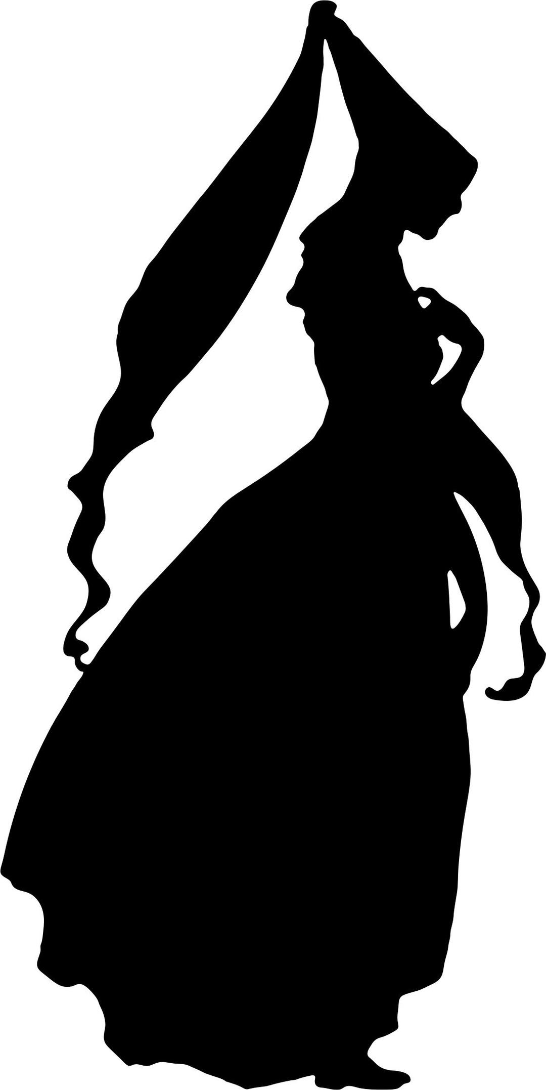15th Century Fashion Silhouette png transparent