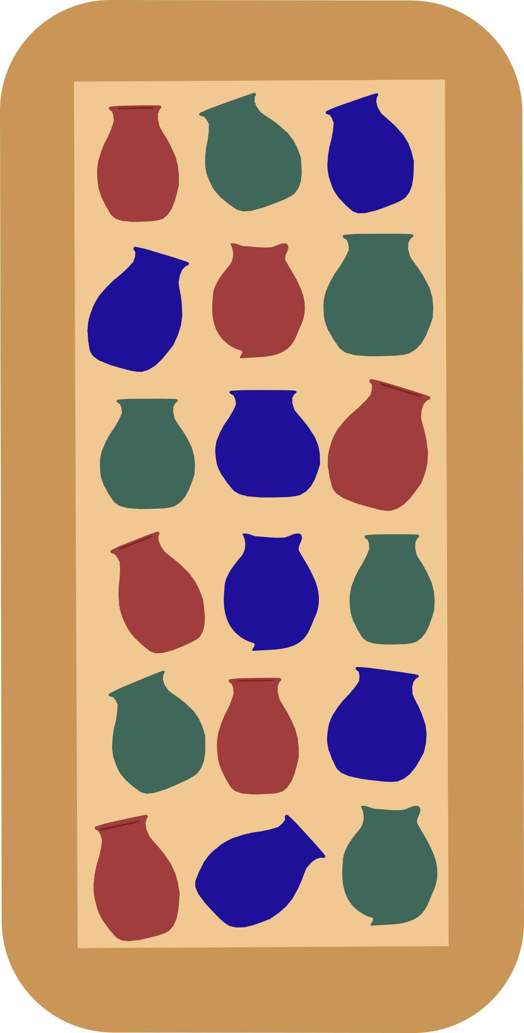 15vases and 3cats png transparent