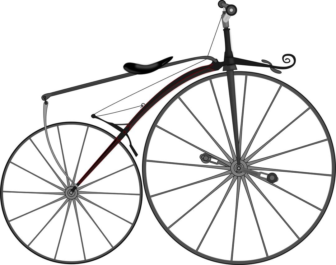 1863 Boneshaker Bike png transparent