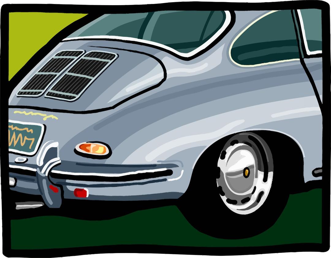 1955 Porsche png transparent