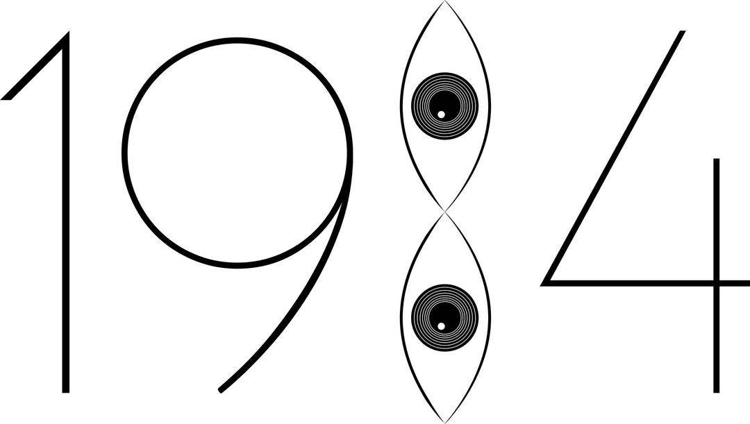 1984 Typography 3 png transparent