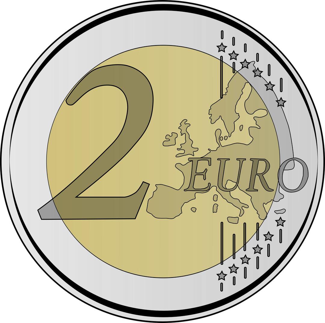 2 euro coin png transparent