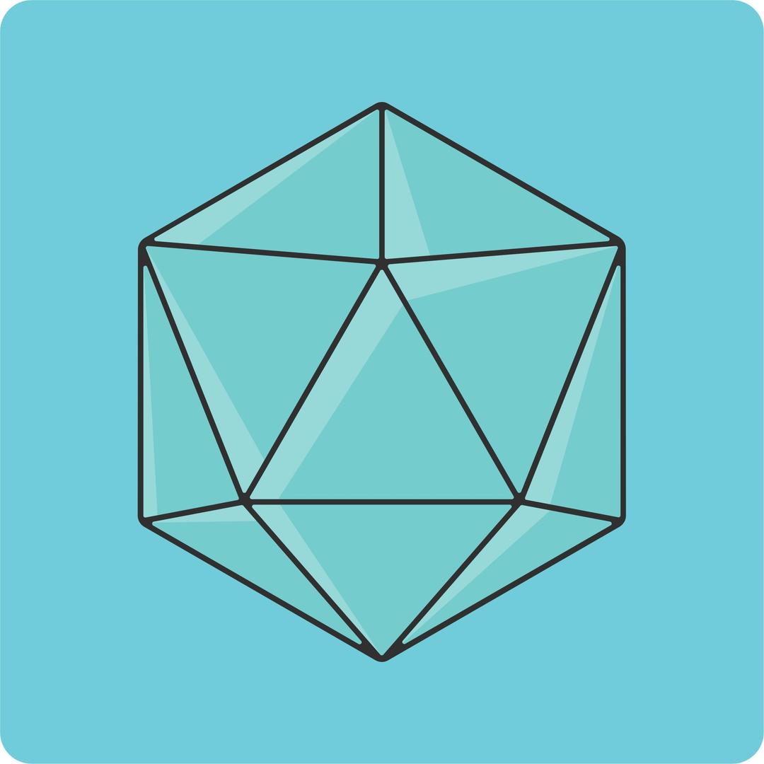 20 sided dice icon png transparent