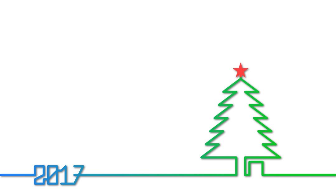 2017 Christmas Tree png transparent