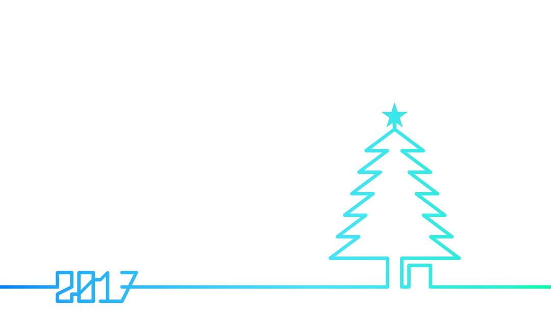 2017 Christmas Tree blue png transparent