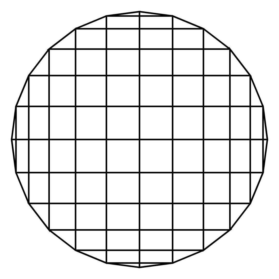 24gon rectangle grid png transparent
