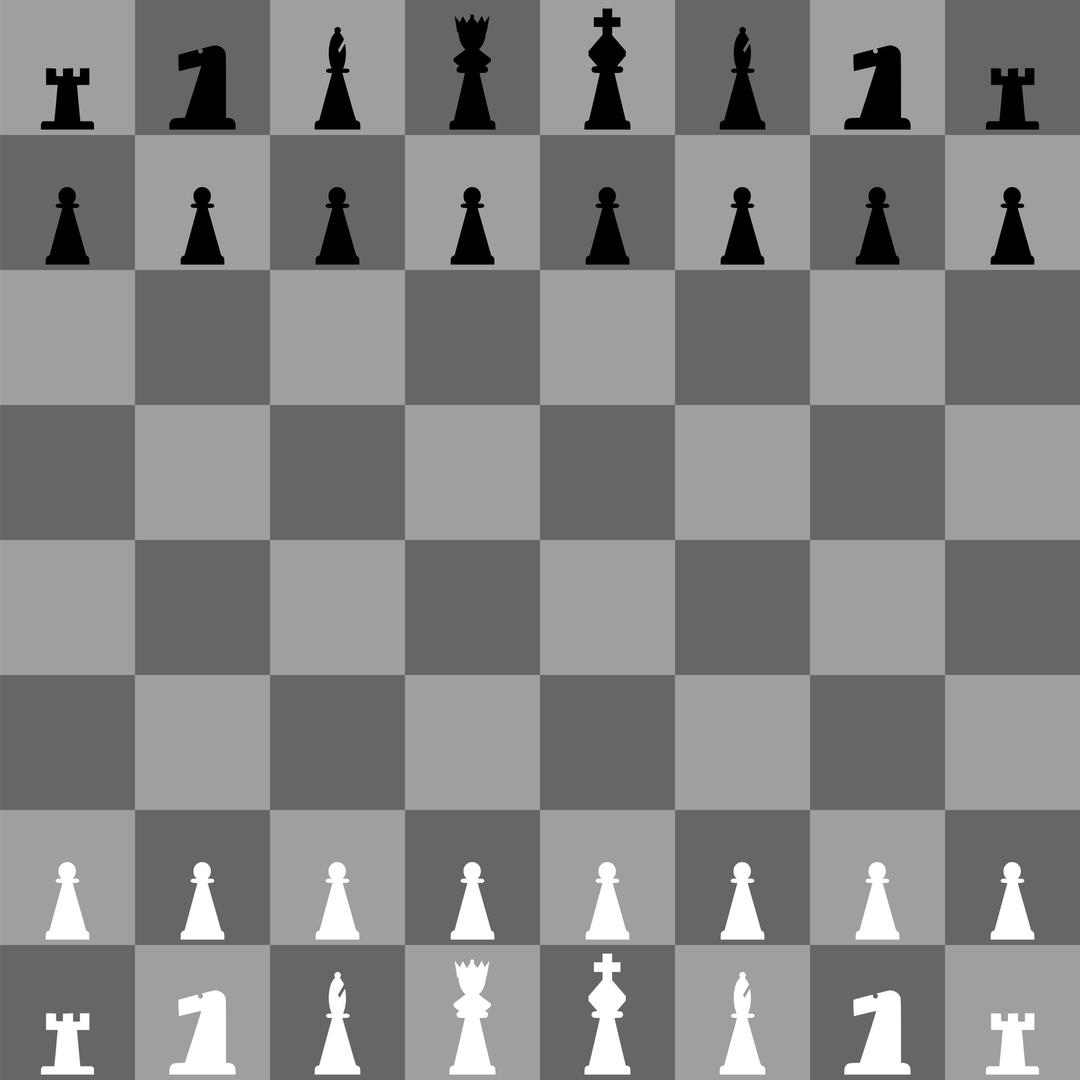 2D Chess set - Chessboard 2 png transparent
