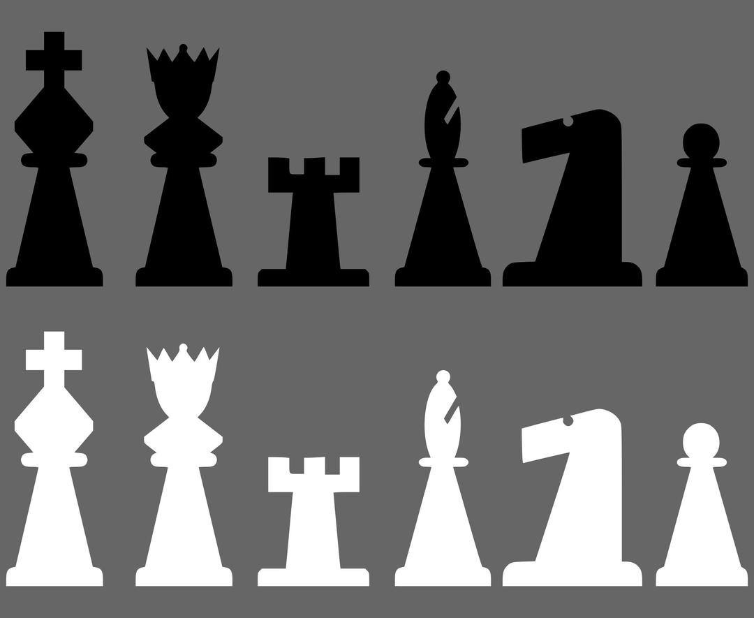 2D Chess set - Pieces 1 png transparent