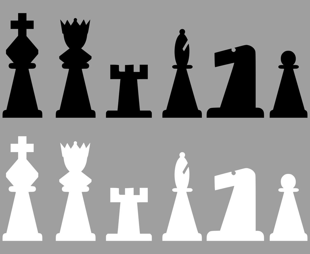 2D Chess set - Pieces 2 png transparent