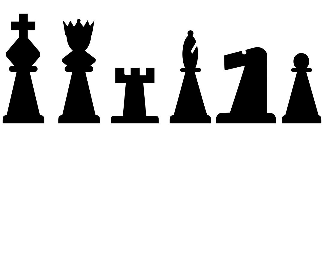 2D Chess set - Pieces 3 png transparent