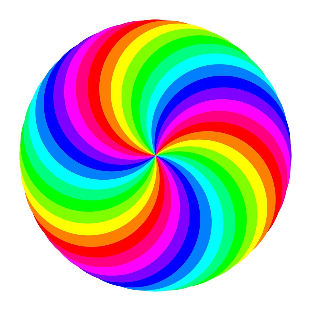 36 circle swirl 12 color png transparent