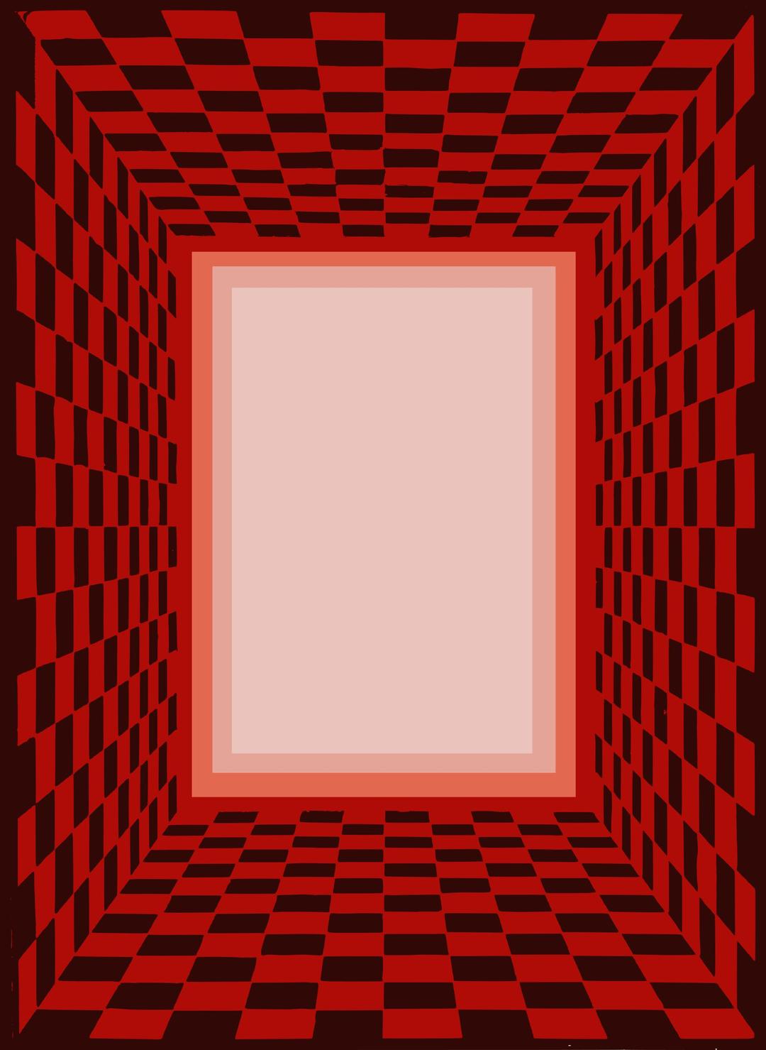 3D Checked Frame png transparent
