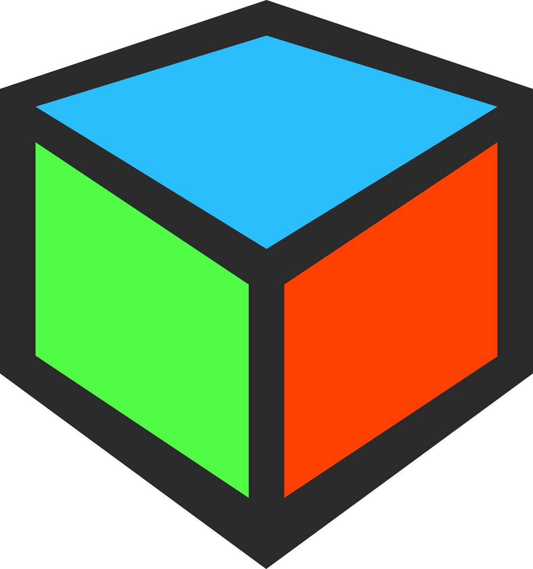 3D Cube Icon png transparent