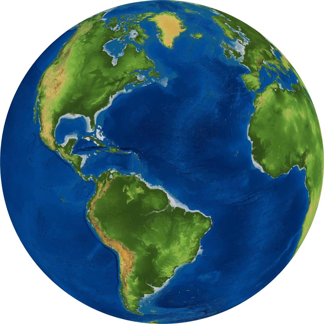 3D Earth Globe png transparent