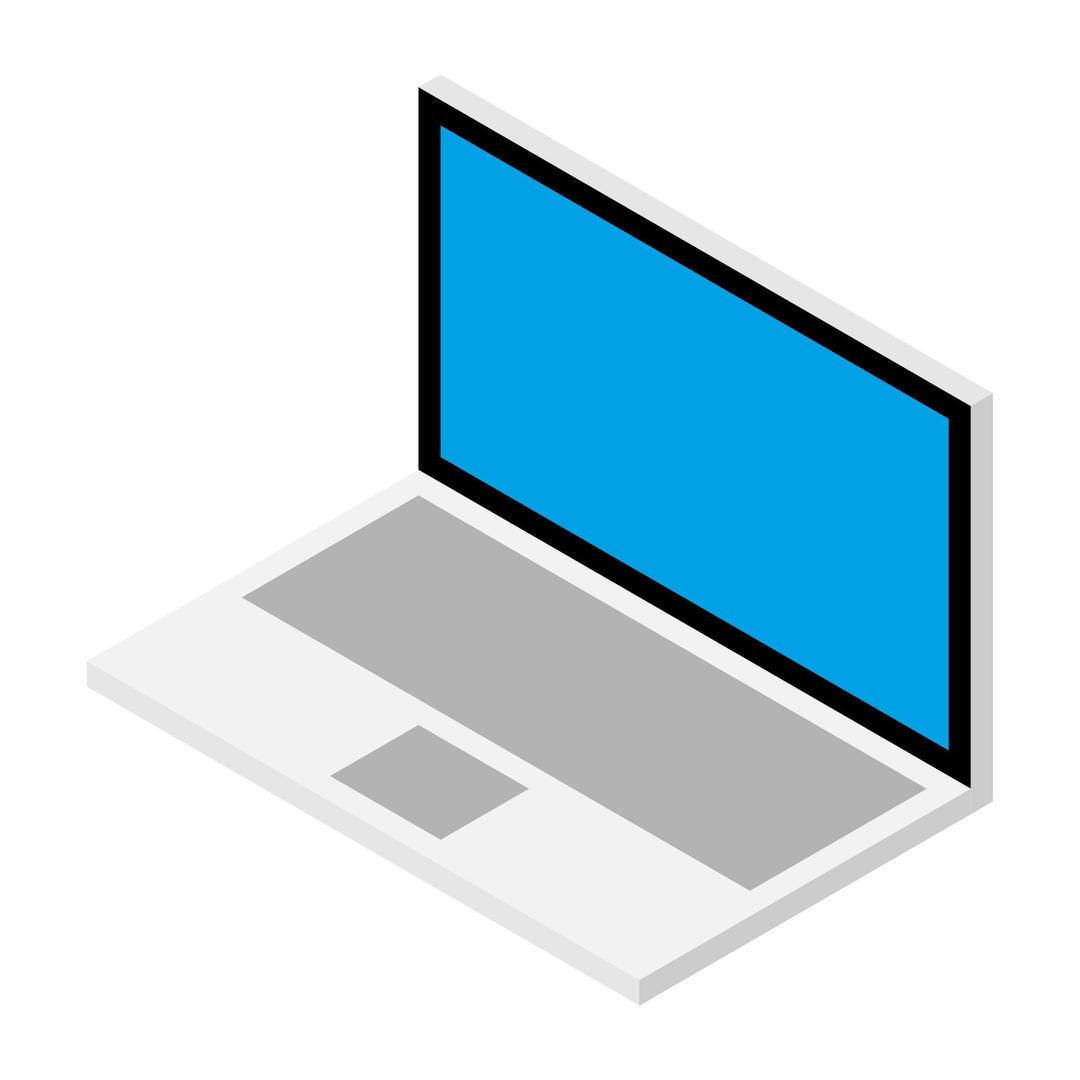 3D Laptop - Isometric Design Drawing png transparent