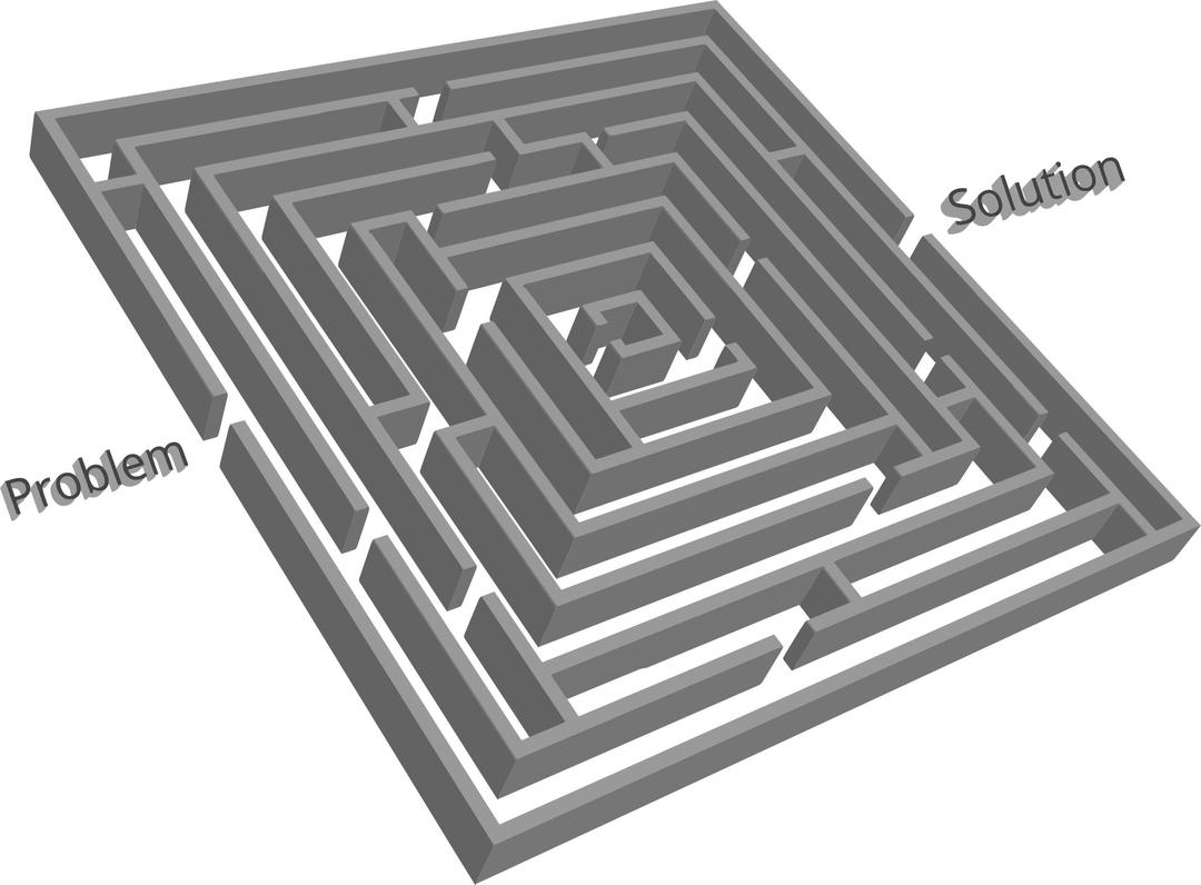 3D Problem Solution Maze  png transparent
