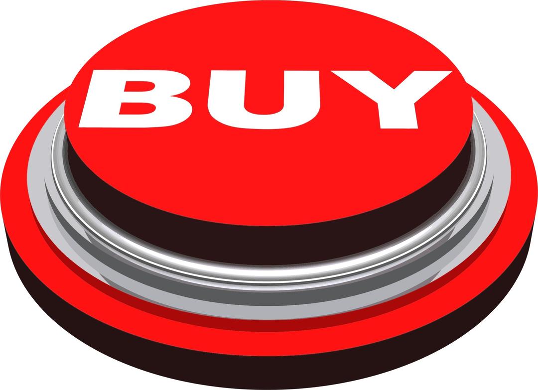 3D Red Buy Button png transparent
