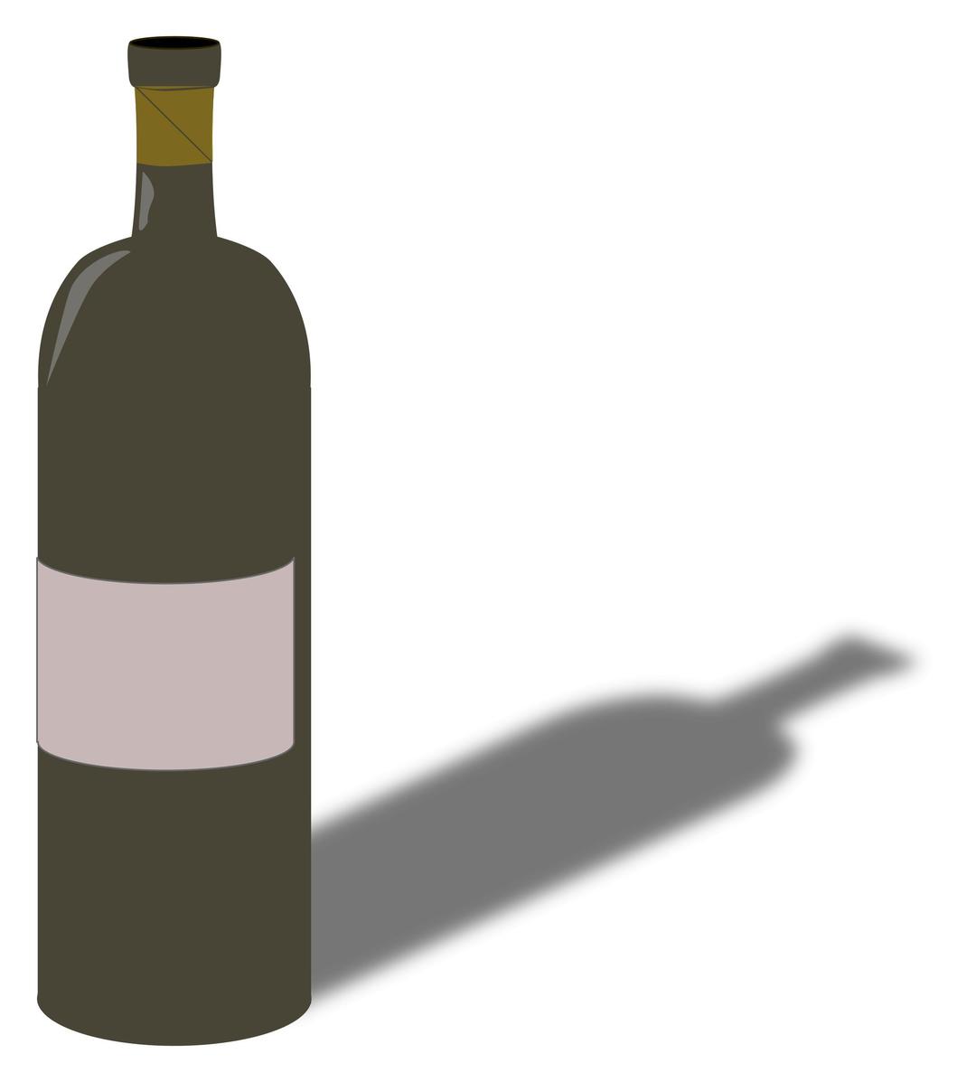 3d wine bottle png transparent