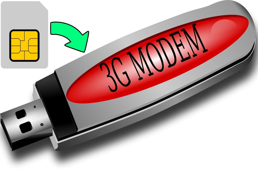 3G Modem and SIM Card png transparent