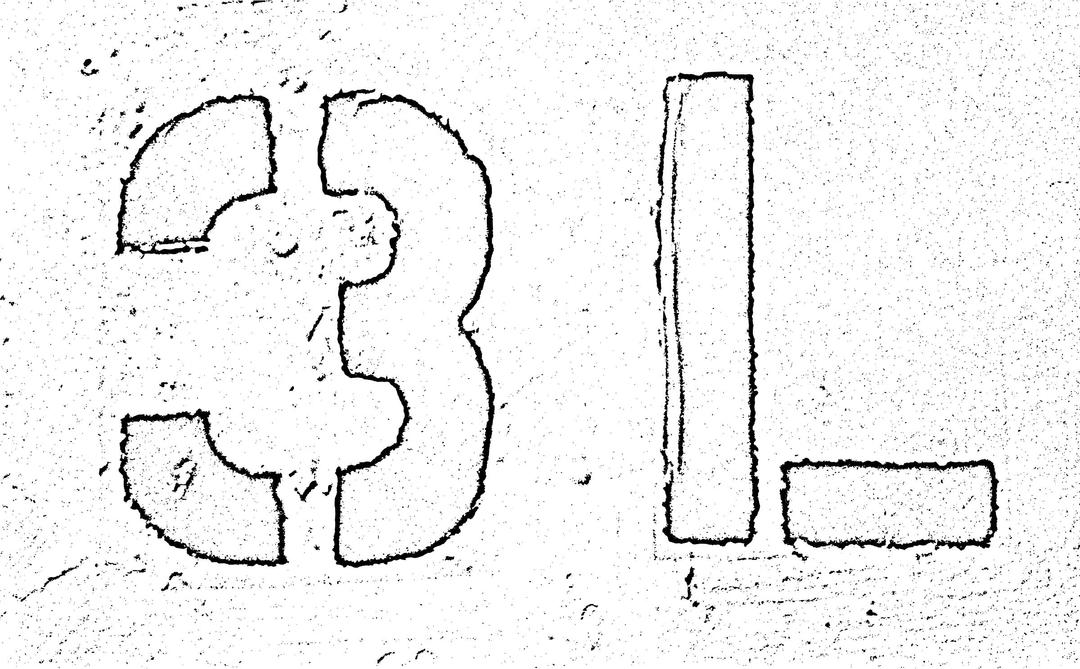 3l or 3rd Level Stencil png transparent