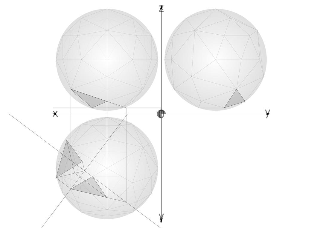 44 net construction geodesic spheres recursive from tetrahedron png transparent