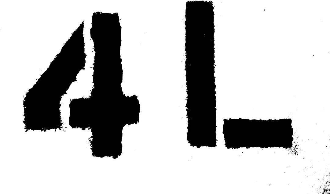 4l or 4th Level Solid Stencil png transparent