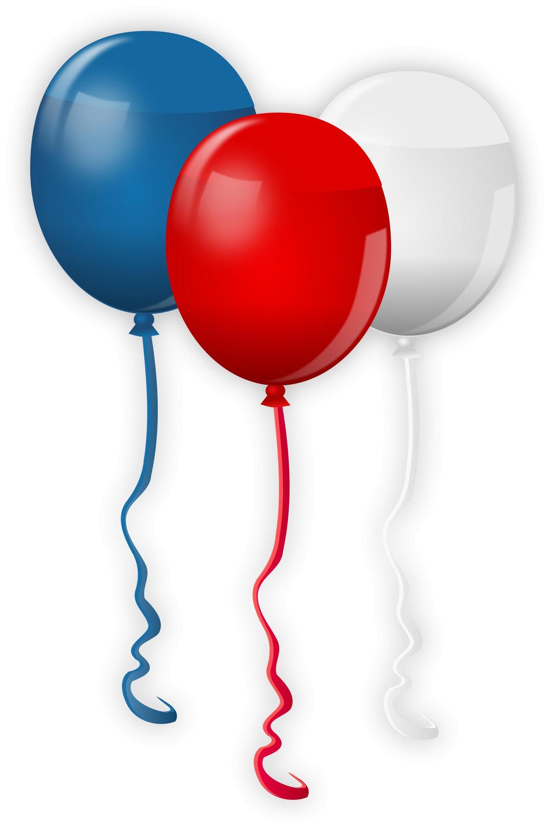 4th July Balloons png transparent