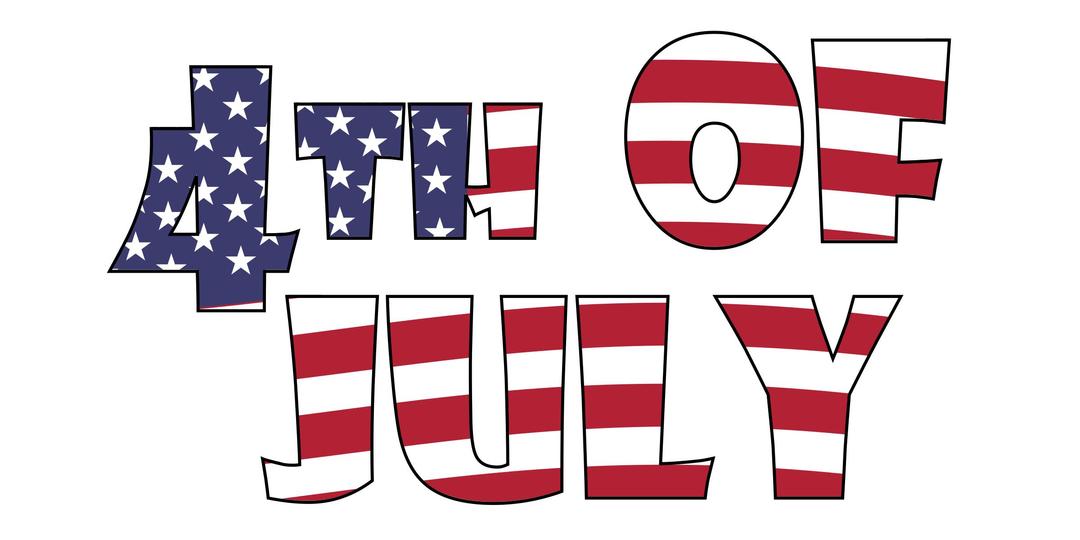 4th of July Waving Animation png transparent