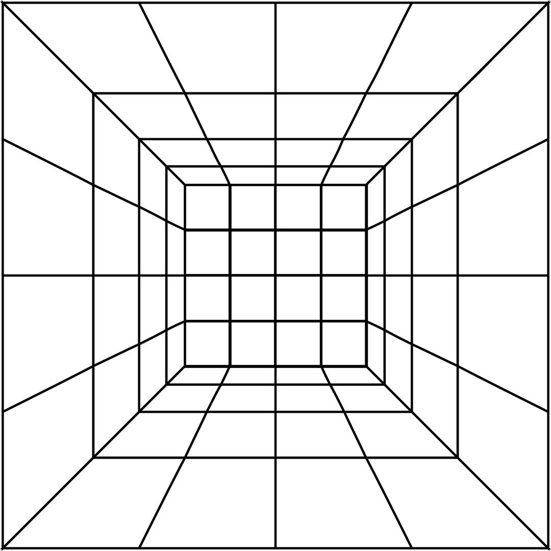 4x4 Perspective Grid png transparent