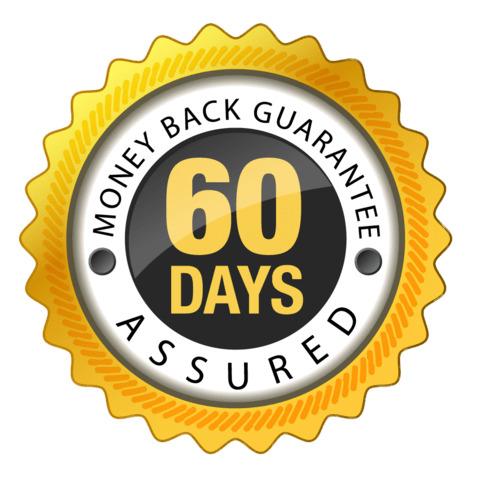 60 Days Money Back Guarantee png transparent