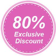 80% Exclusive Discount png transparent