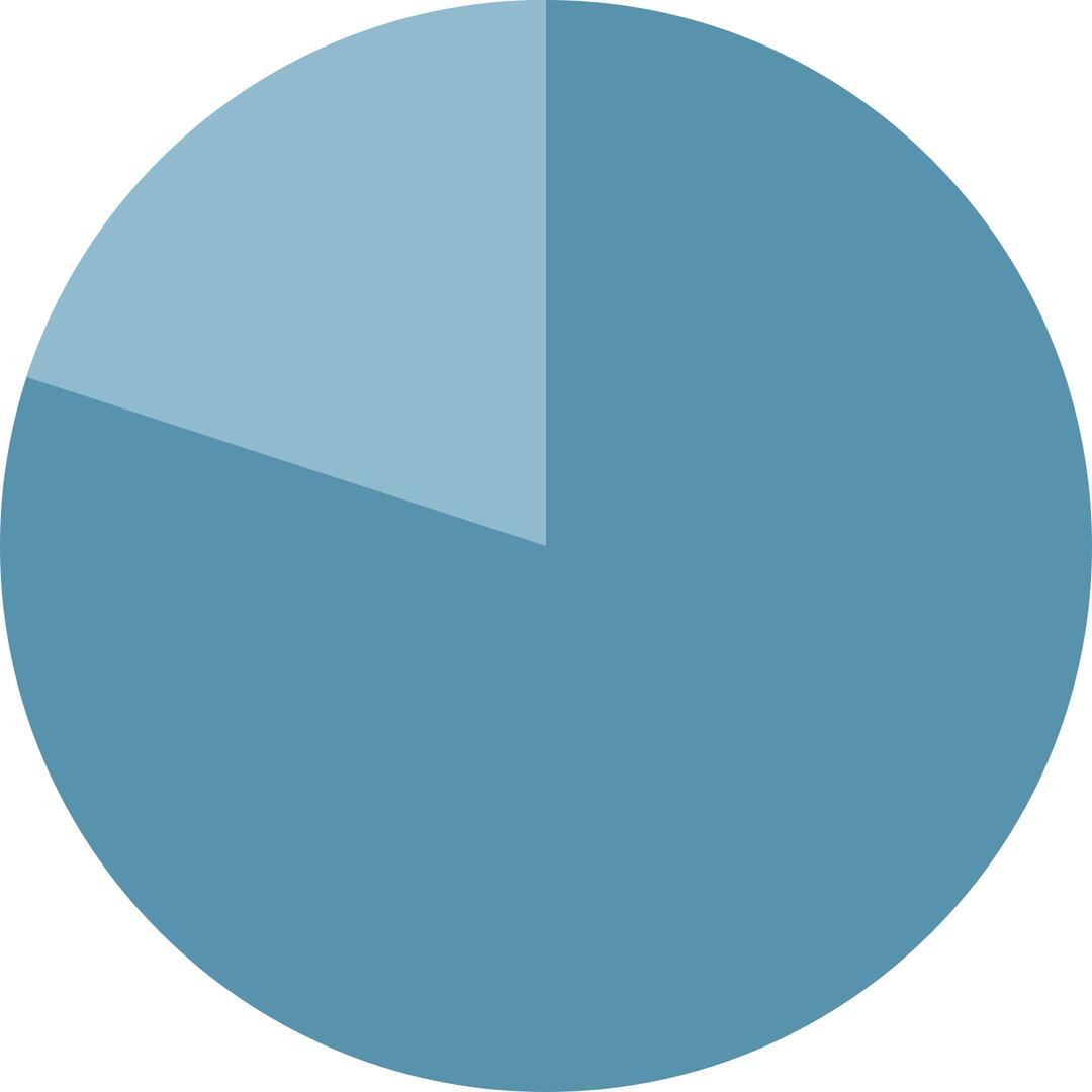 80% Pie Chart png transparent